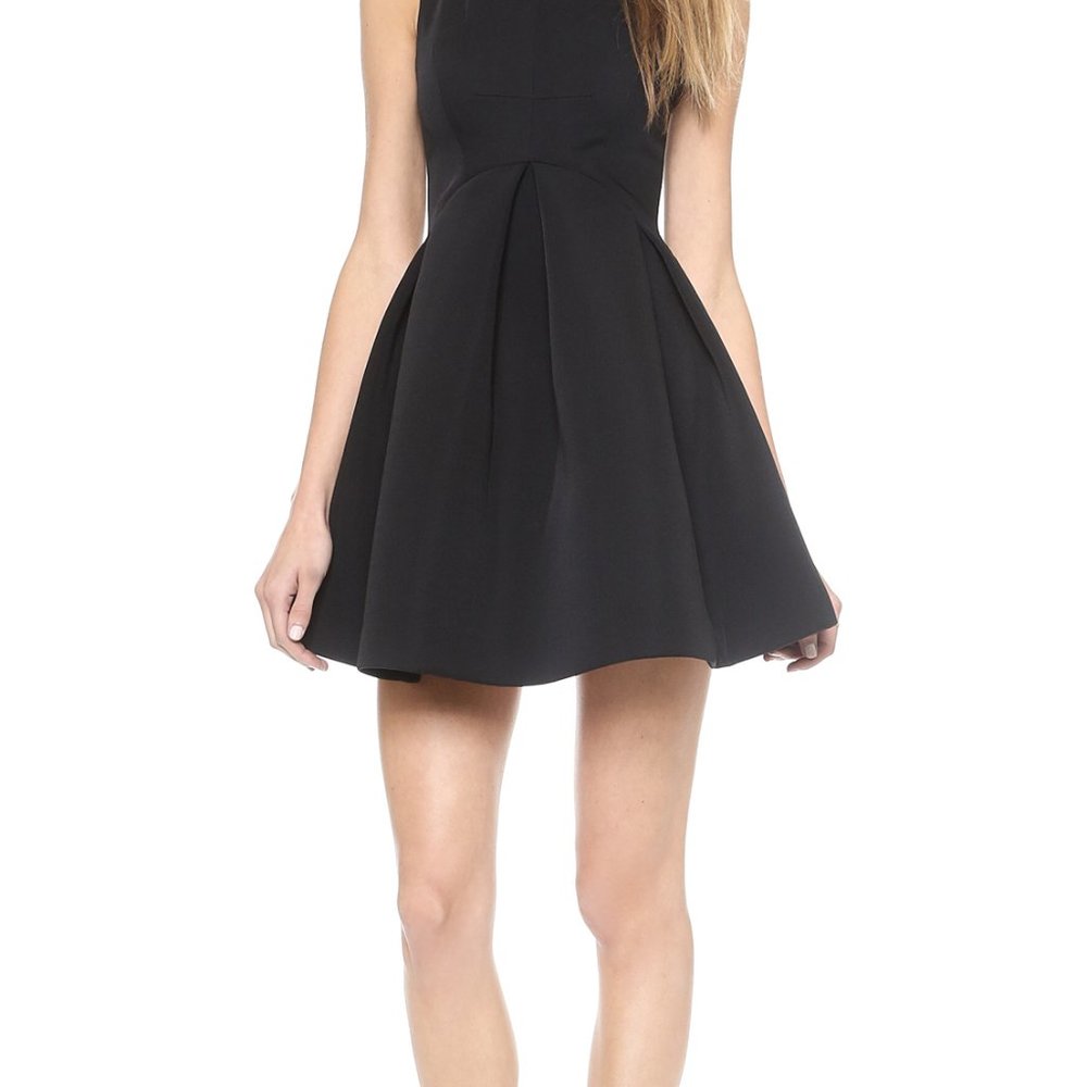 AQAQ | Candice Mini Dress w/full vol skirt | Black - Picture 2 of 14